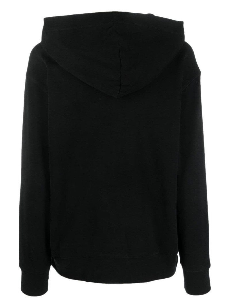 BOSS logo-print organic cotton hoodie outlook