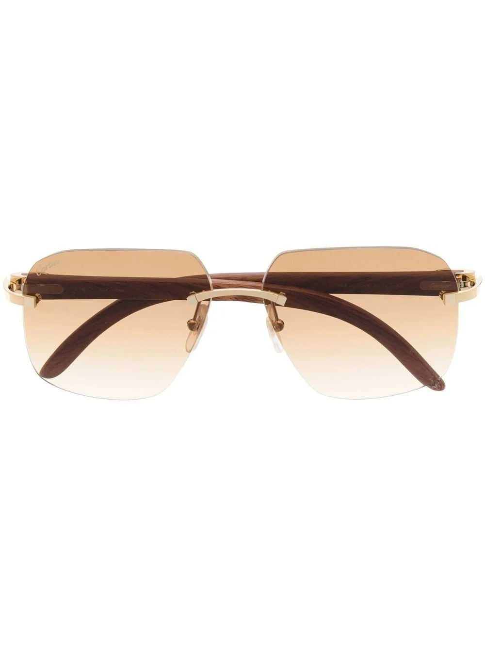 tinted square-frame sunglasses - 1