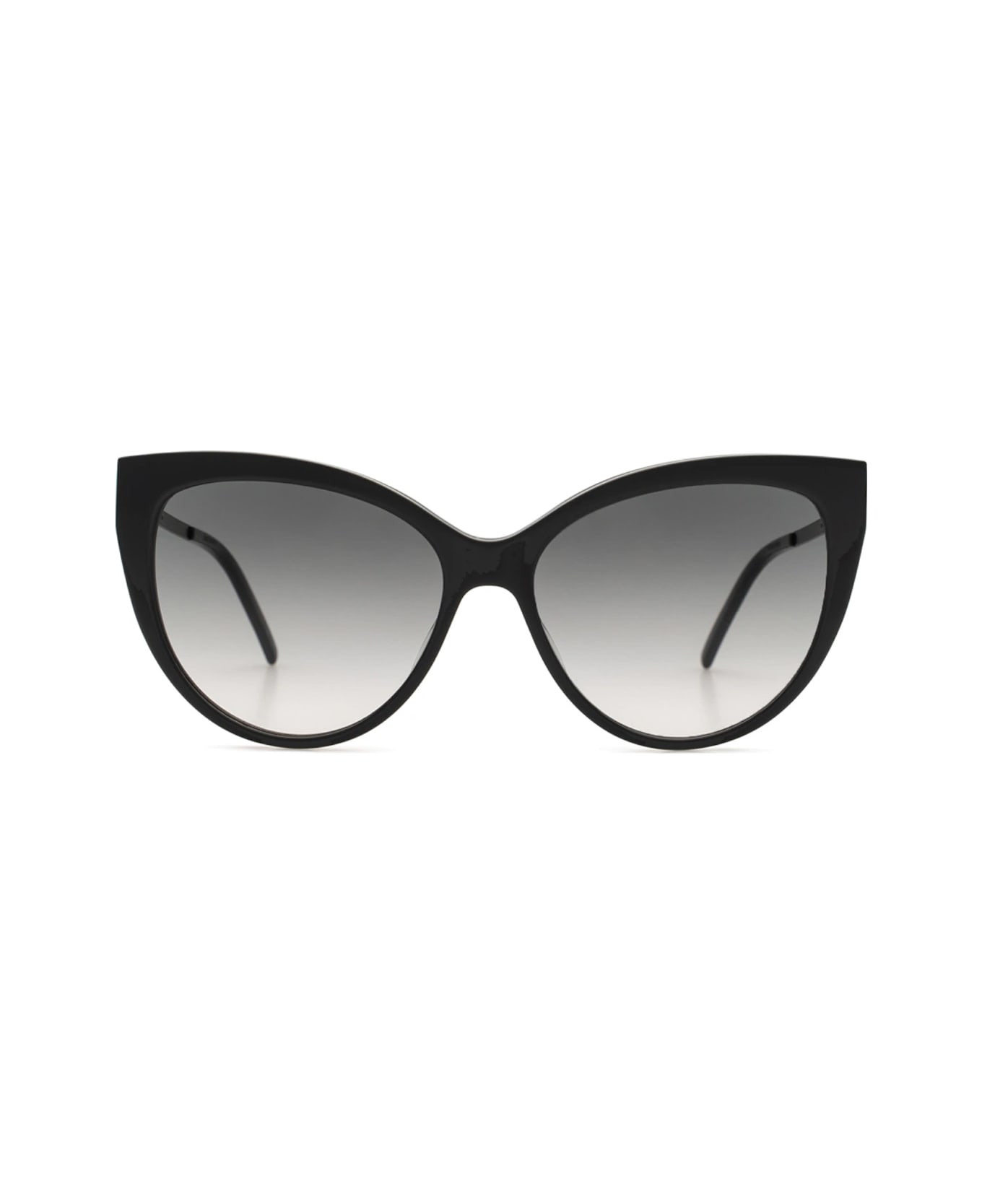 Saint Laurent Sl M48s_a Linea Monogram 002 Black Smoke Sunglasses - 1