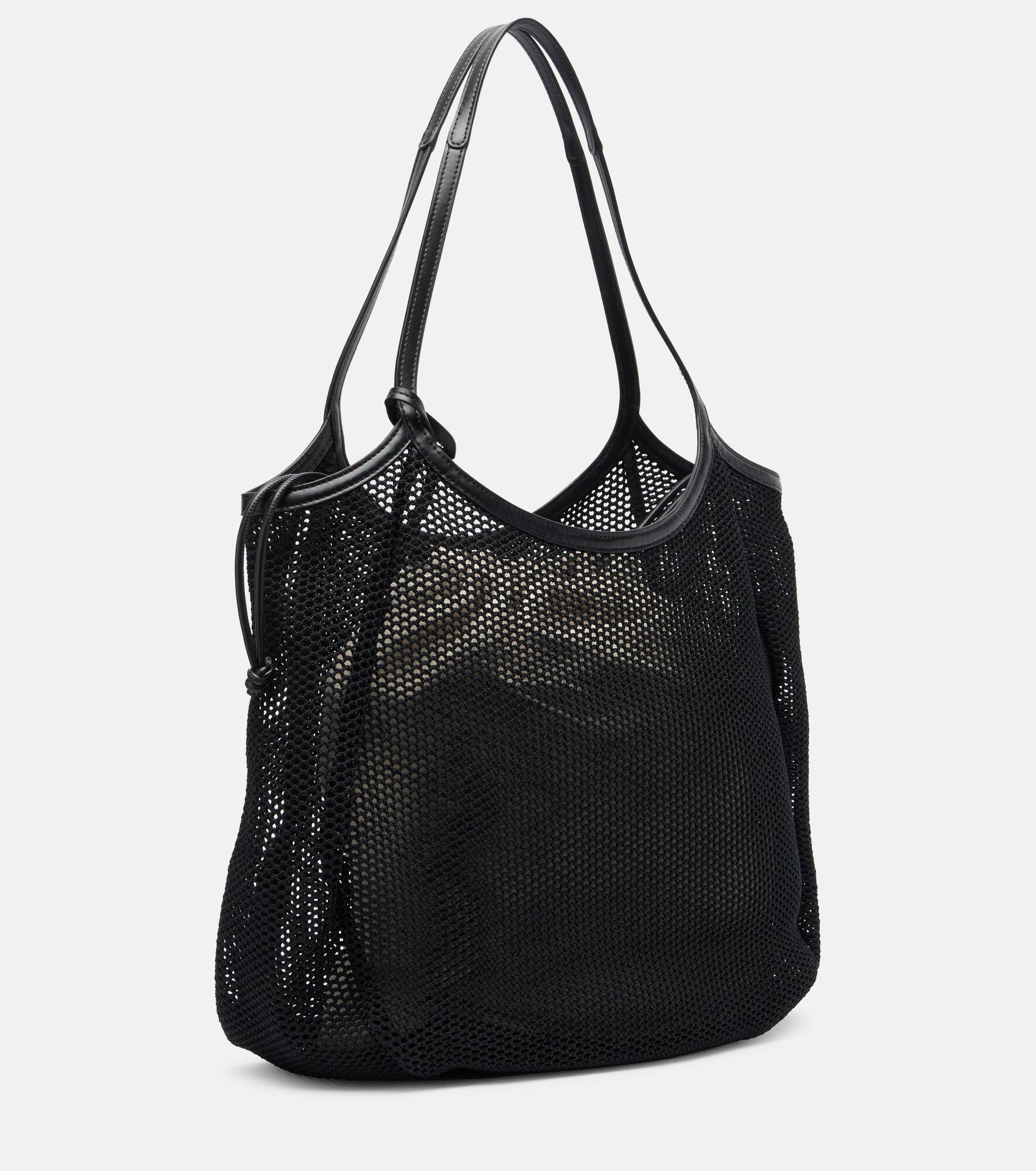 Logo mesh and canvas tote bag - 4