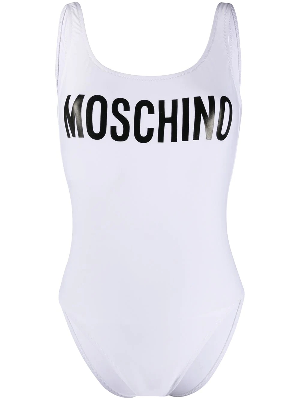 logo printed swimsuit - 1