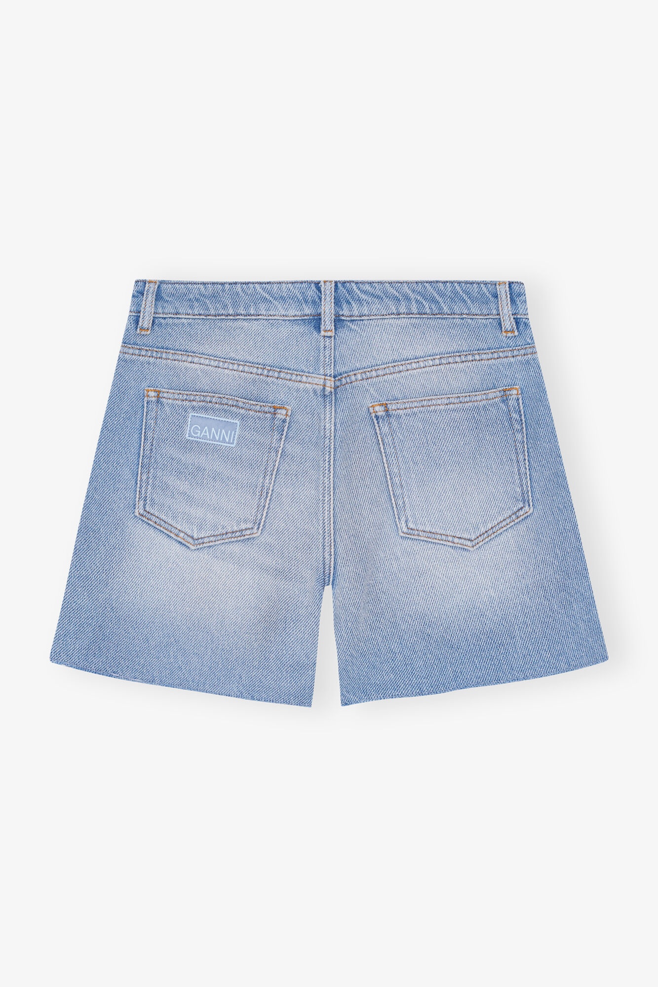 BLUE HEAVY DENIM SHORTS - 5