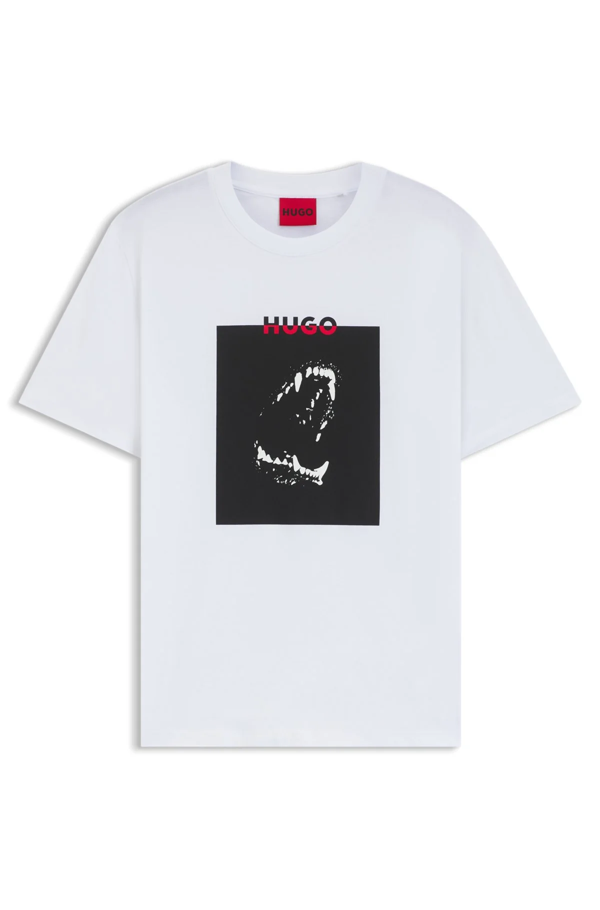 COTTON JERSEY T-SHIRT WITH MIXED-PRINT LOGO - 1