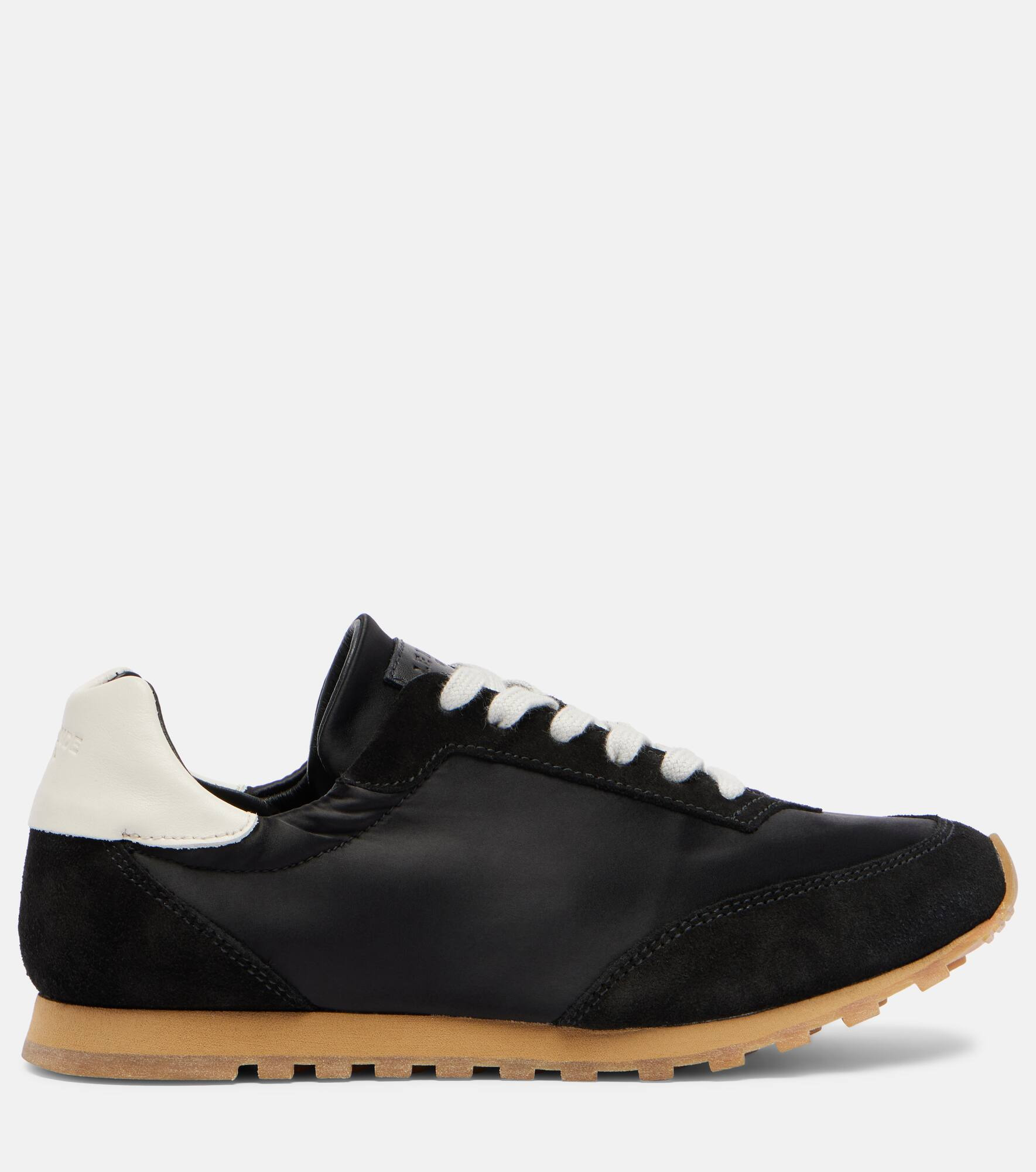 Slim Runner suede-trimmed sneakers - 4