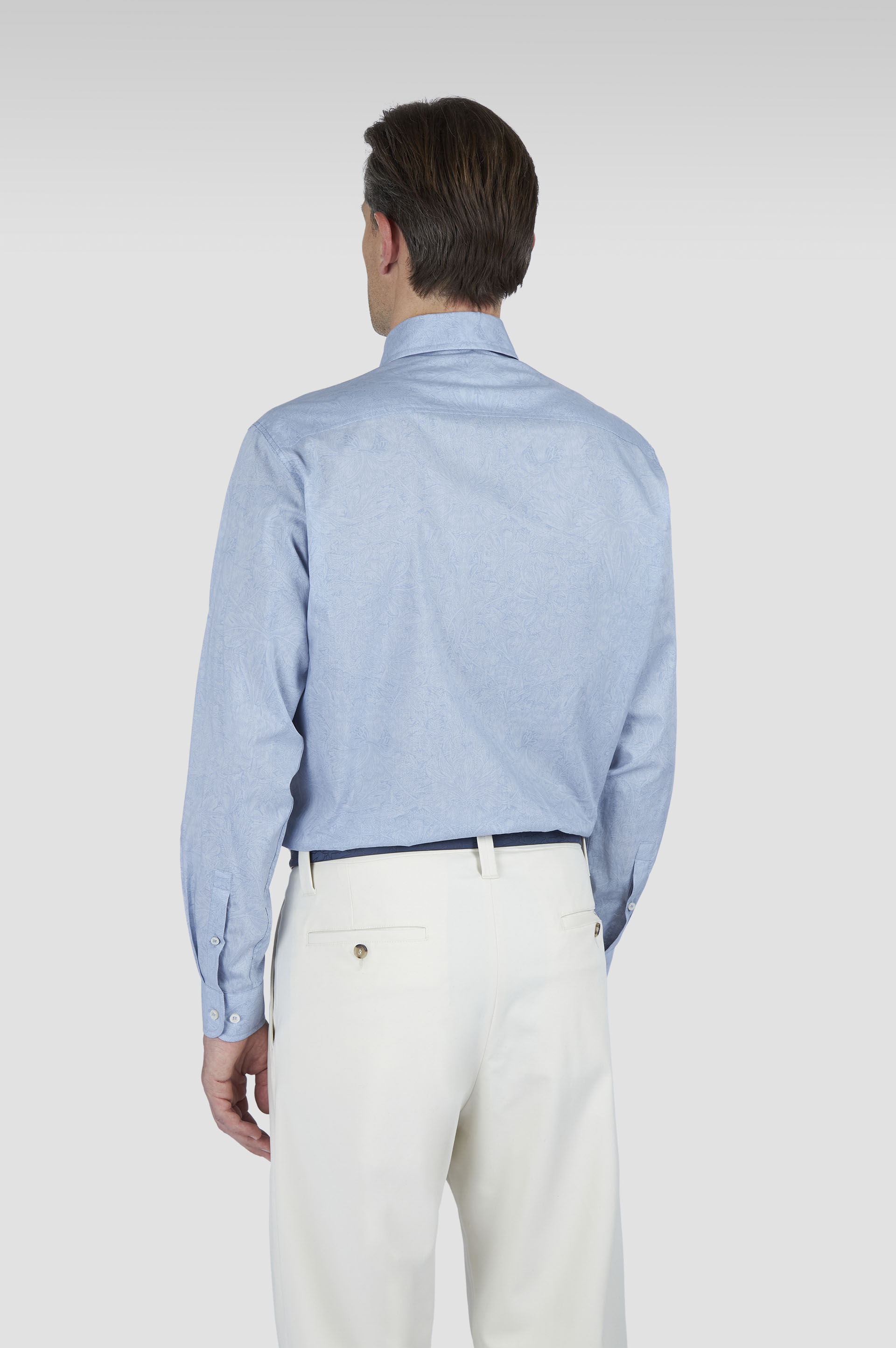 COTTON SHIRT WITH MICRO-PATTERN - 3