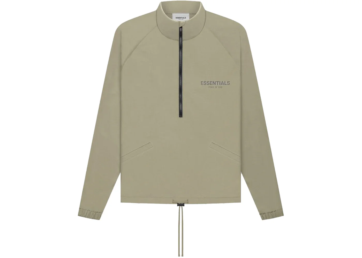 Fear of God Essentials Half Zip Track Jacket Pistachio - 1