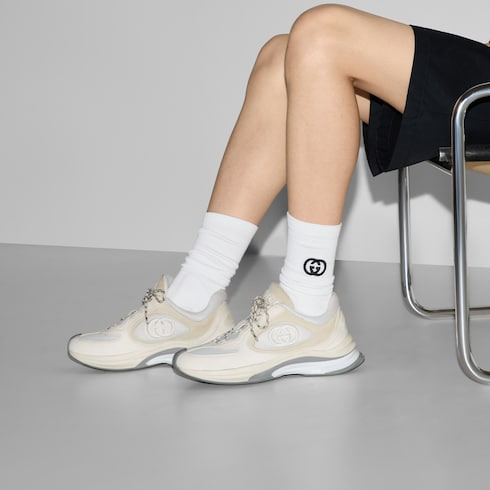 Cotton blend socks with Interlocking G - 3