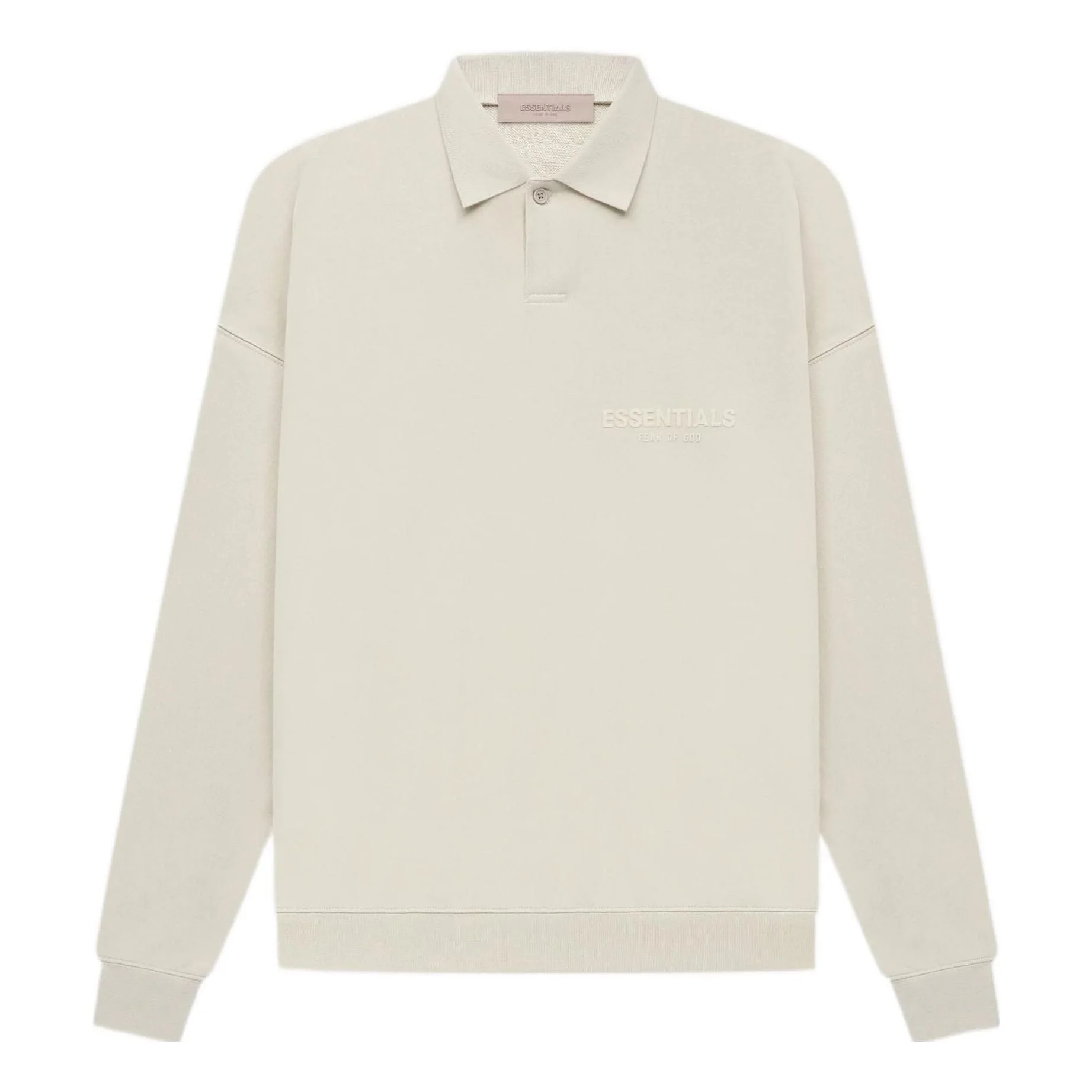 Fear of God Essentials SS22 Long Sleeve Polo Shirt 'Wheat' FOG-SS22-181 - 1