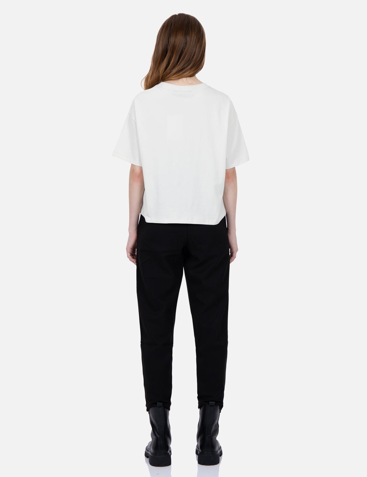Logo Print Waistband Tapered Pants - 6