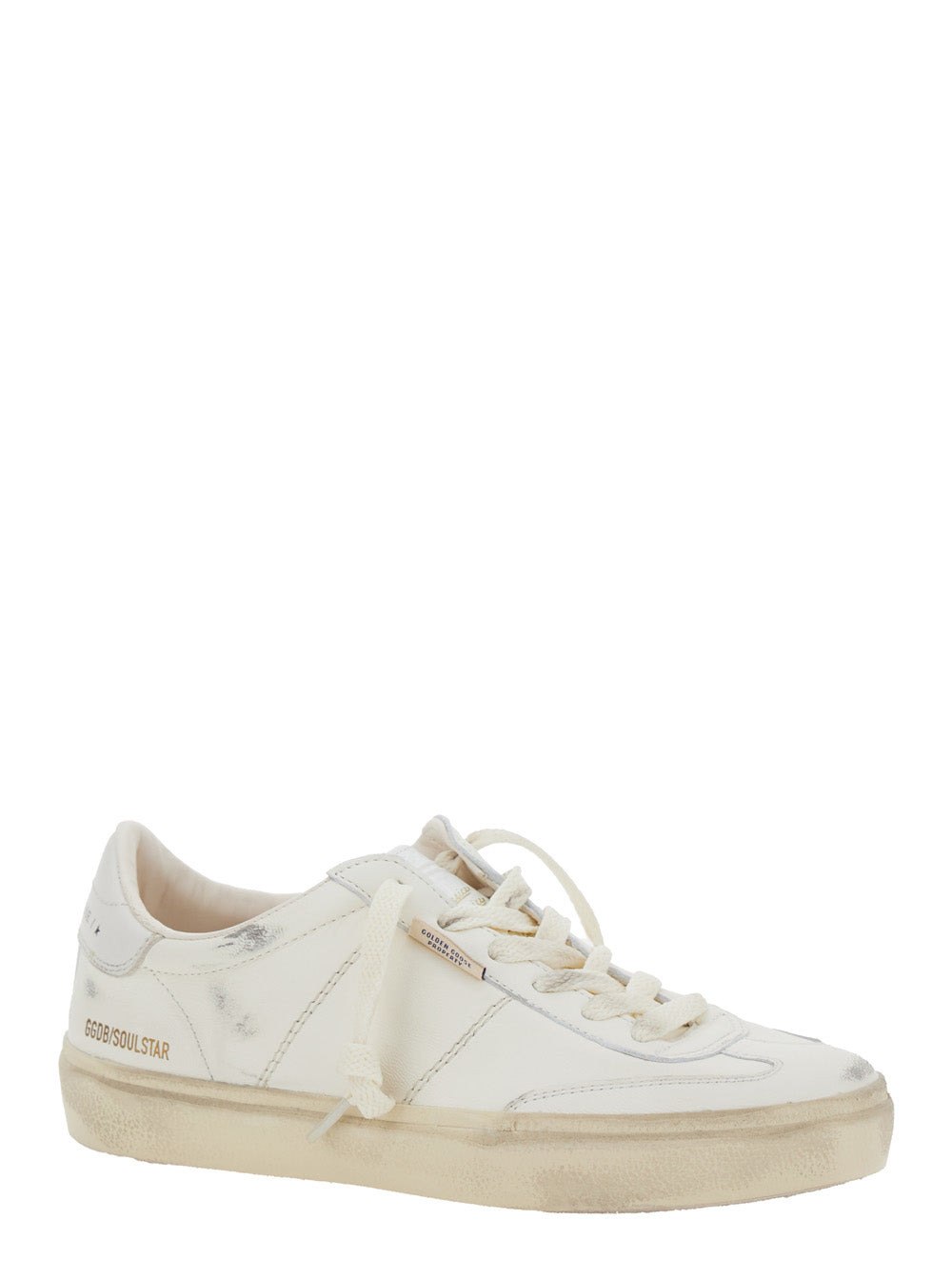Golden Goose Women 'Soulstar' White Low Top Sneakers With Logo Patch On The Tongue And Logo Letterin - 2