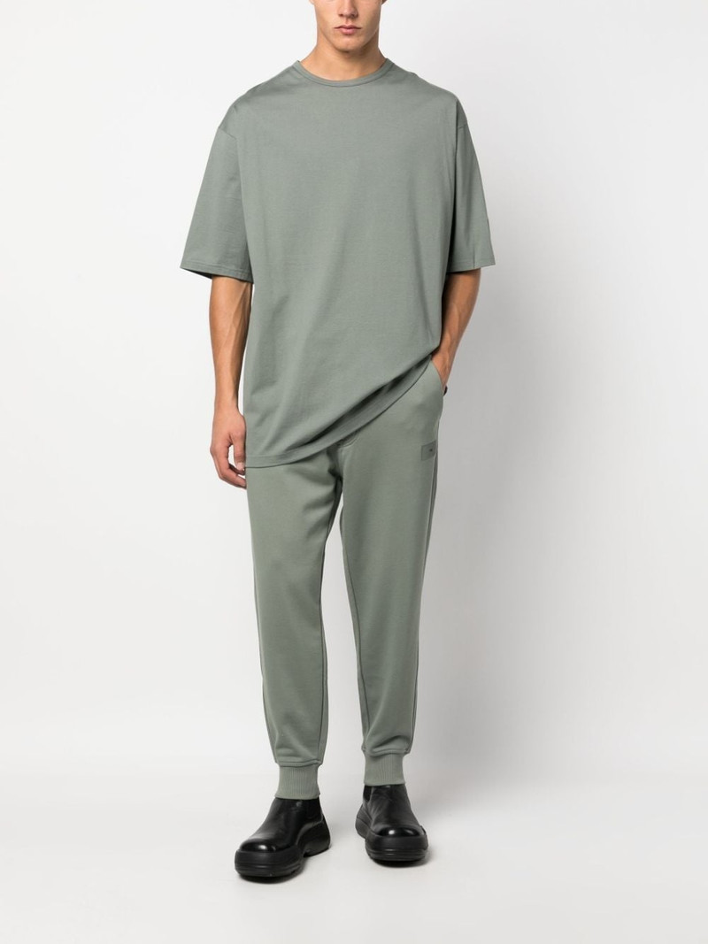 Y-3 drawstring organic cotton track pants outlook
