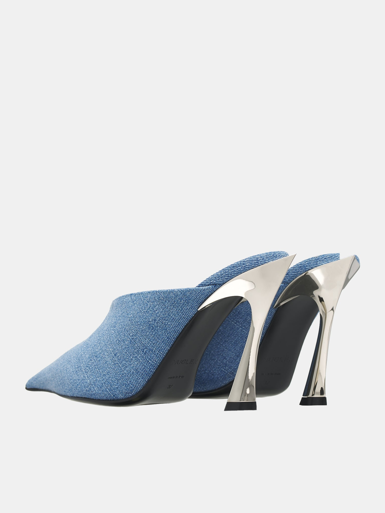 Denim Fang 95 Mules - 6