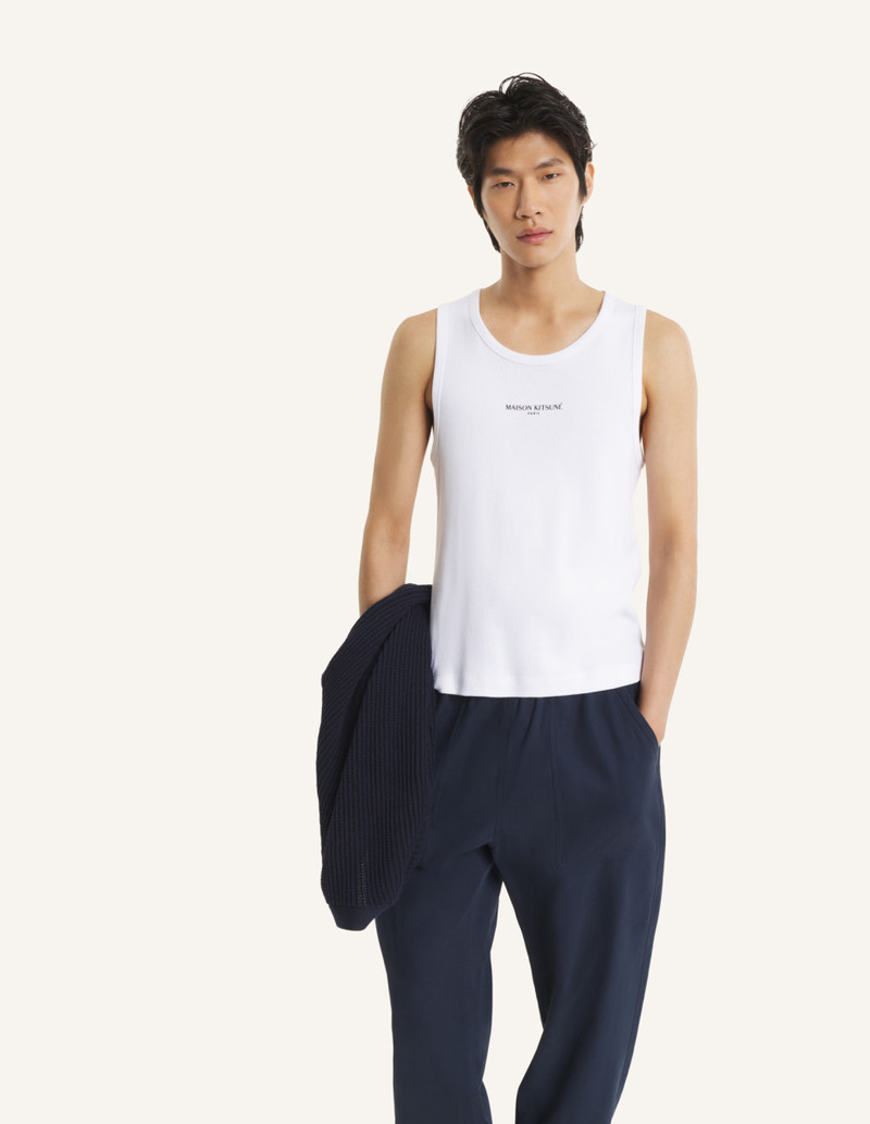 MAISON KITSUNE PARIS RIBBED TANK TOP 5
