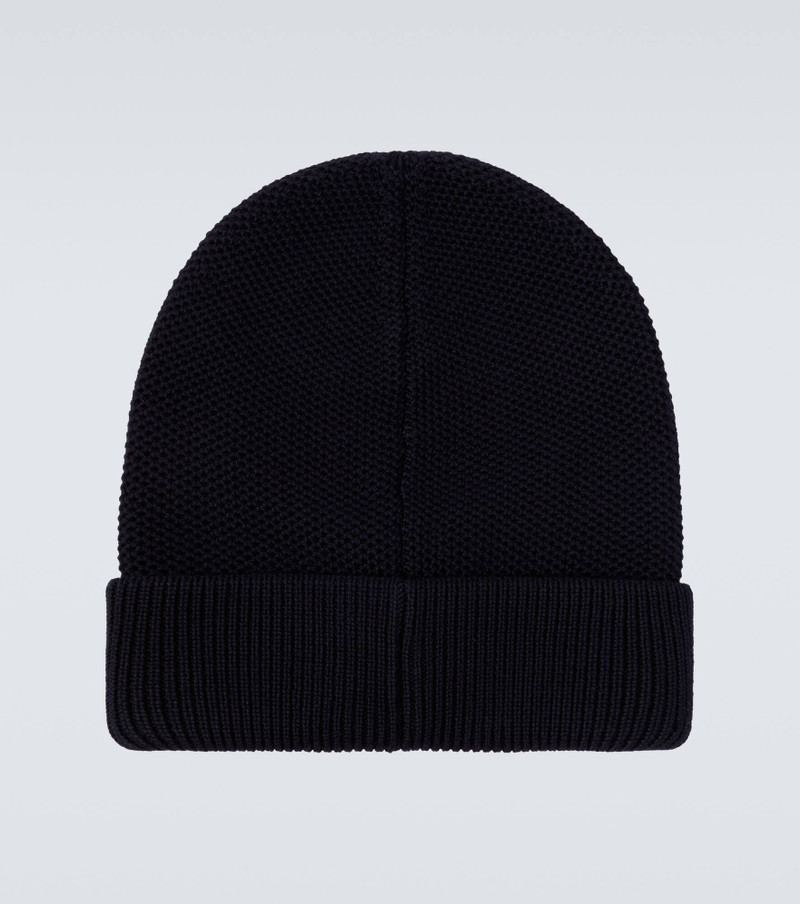 Moncler Logo virgin wool beanie outlook