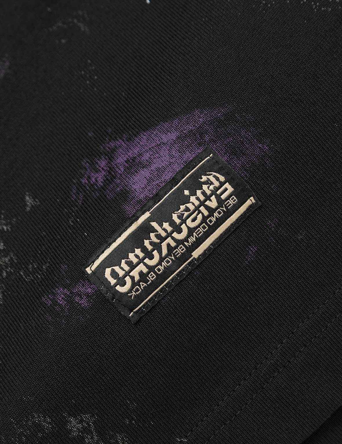Handbrushed Print Regular Fit T-Shirt - 6