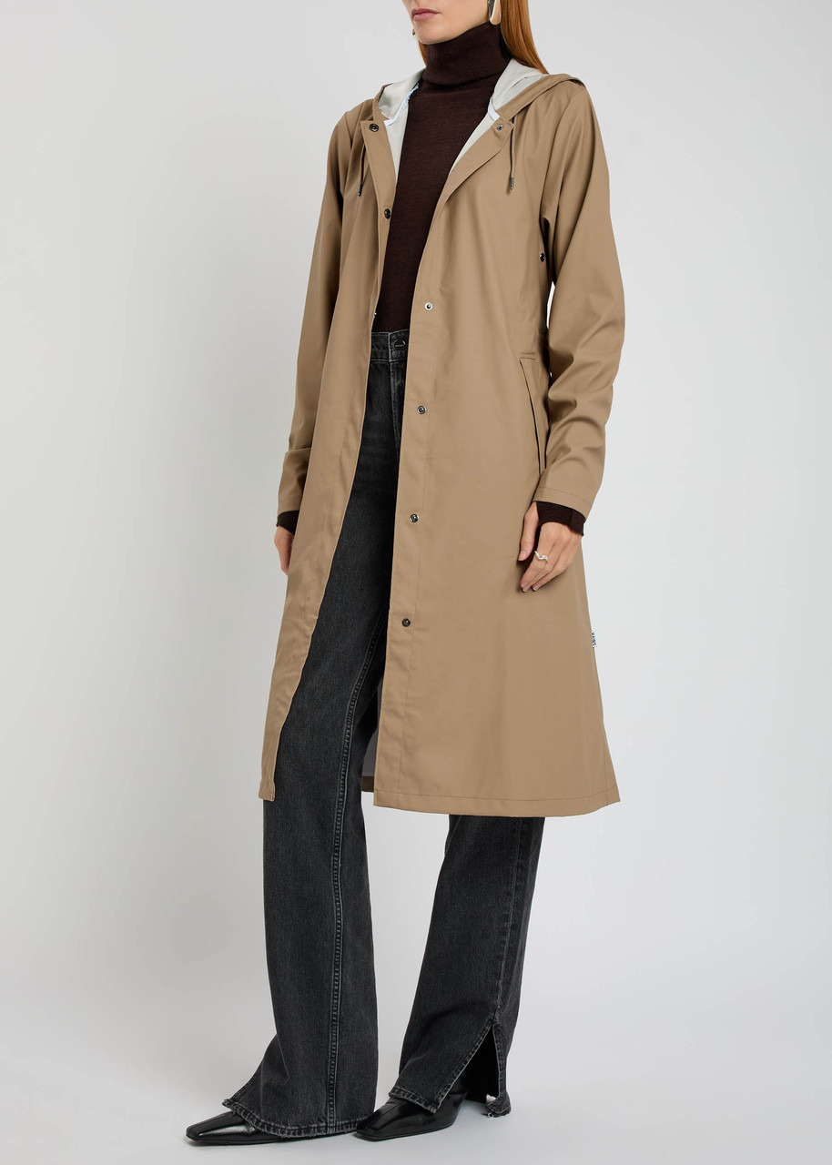 Rains Hooded Coated Shell Jacket - 4