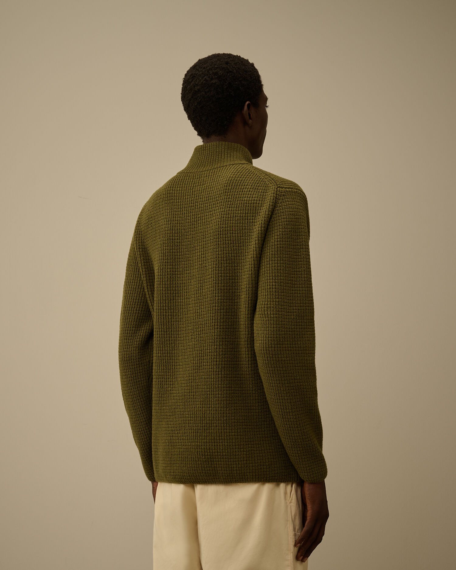 Lambswool GRS Half Zip Sweater - 4