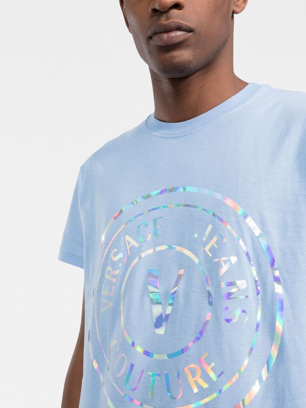 holographic logo print T-shirt - 5