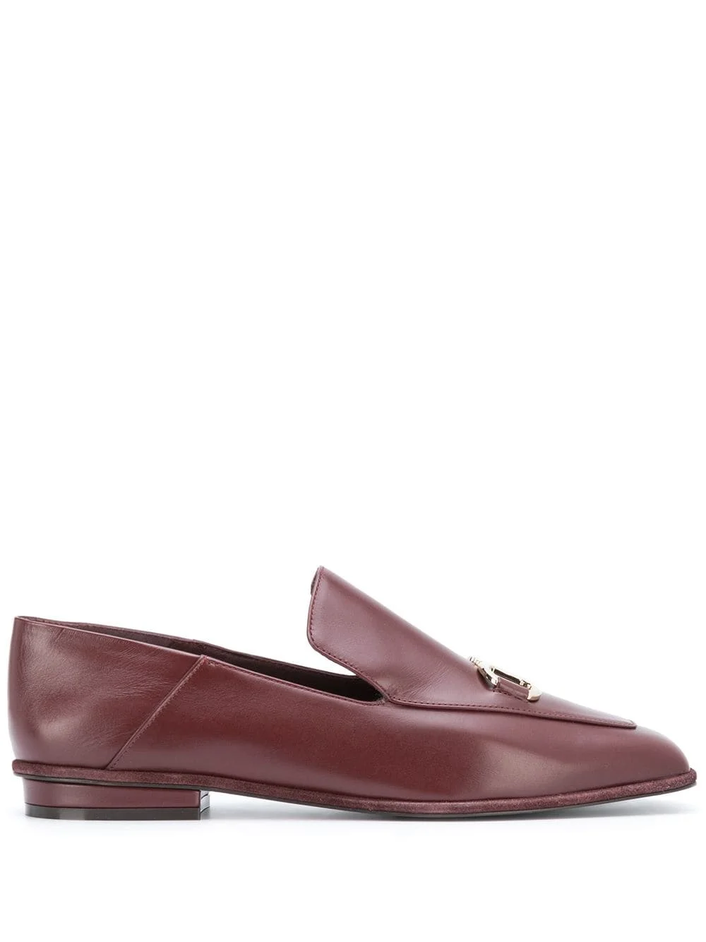 Gancini square-toe loafers - 1