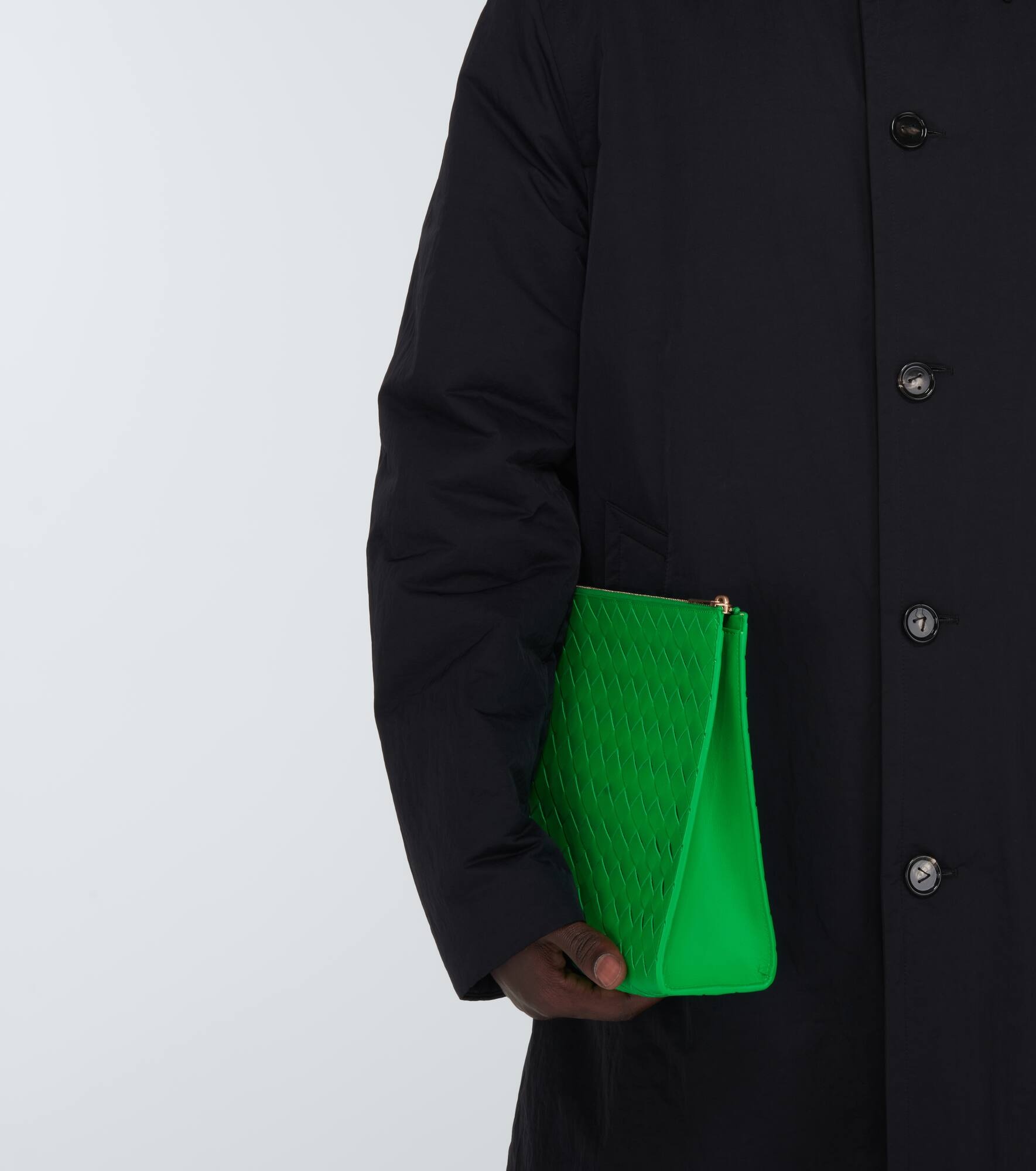 Intrecciato leather document case - 3