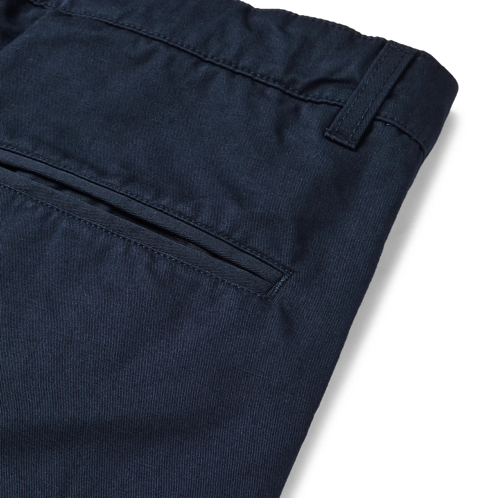 Slim-Fit Pleated Cotton and Linen-Blend Twill Trousers - 5