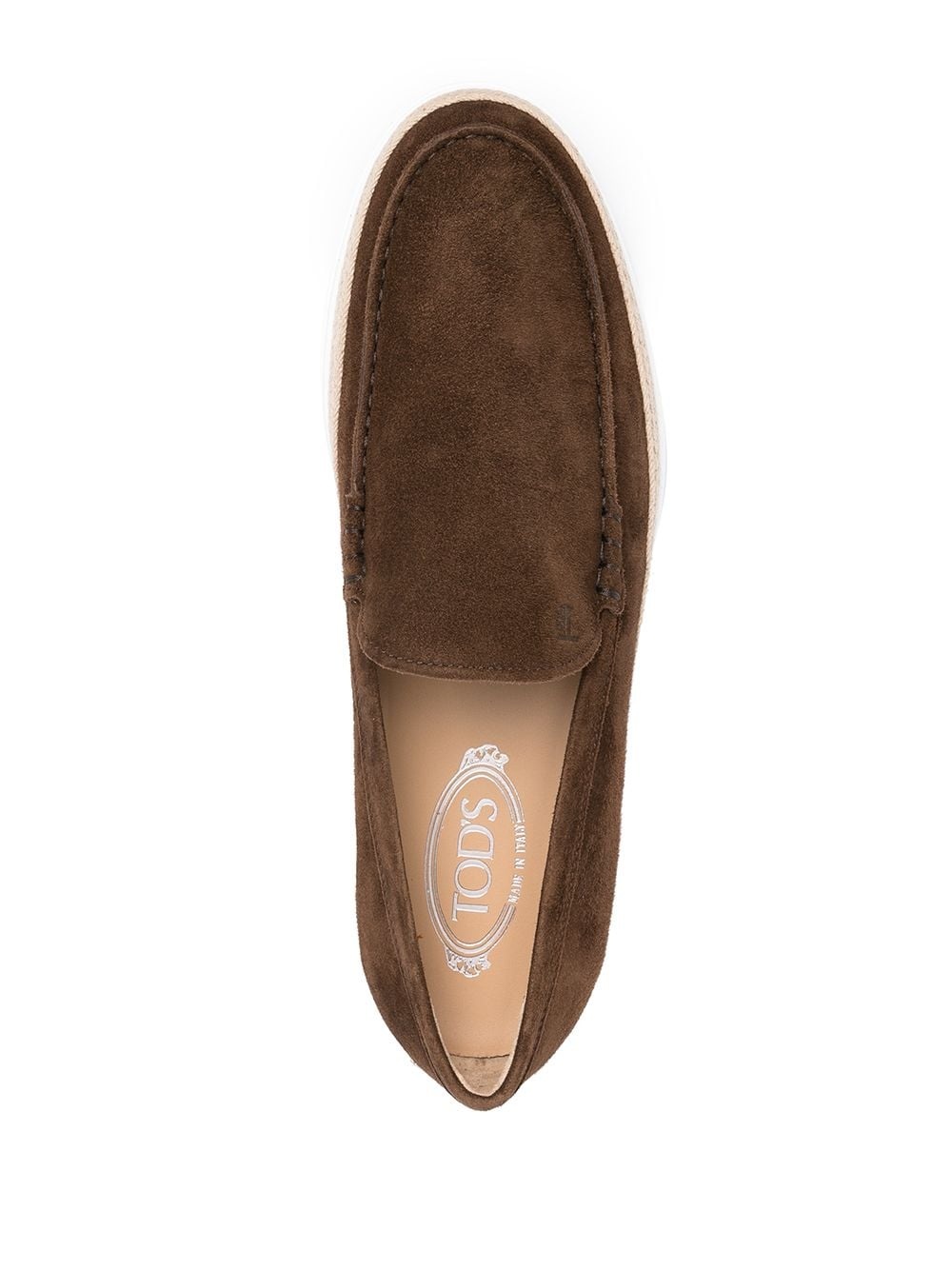 almond-toe suede loafers - 4