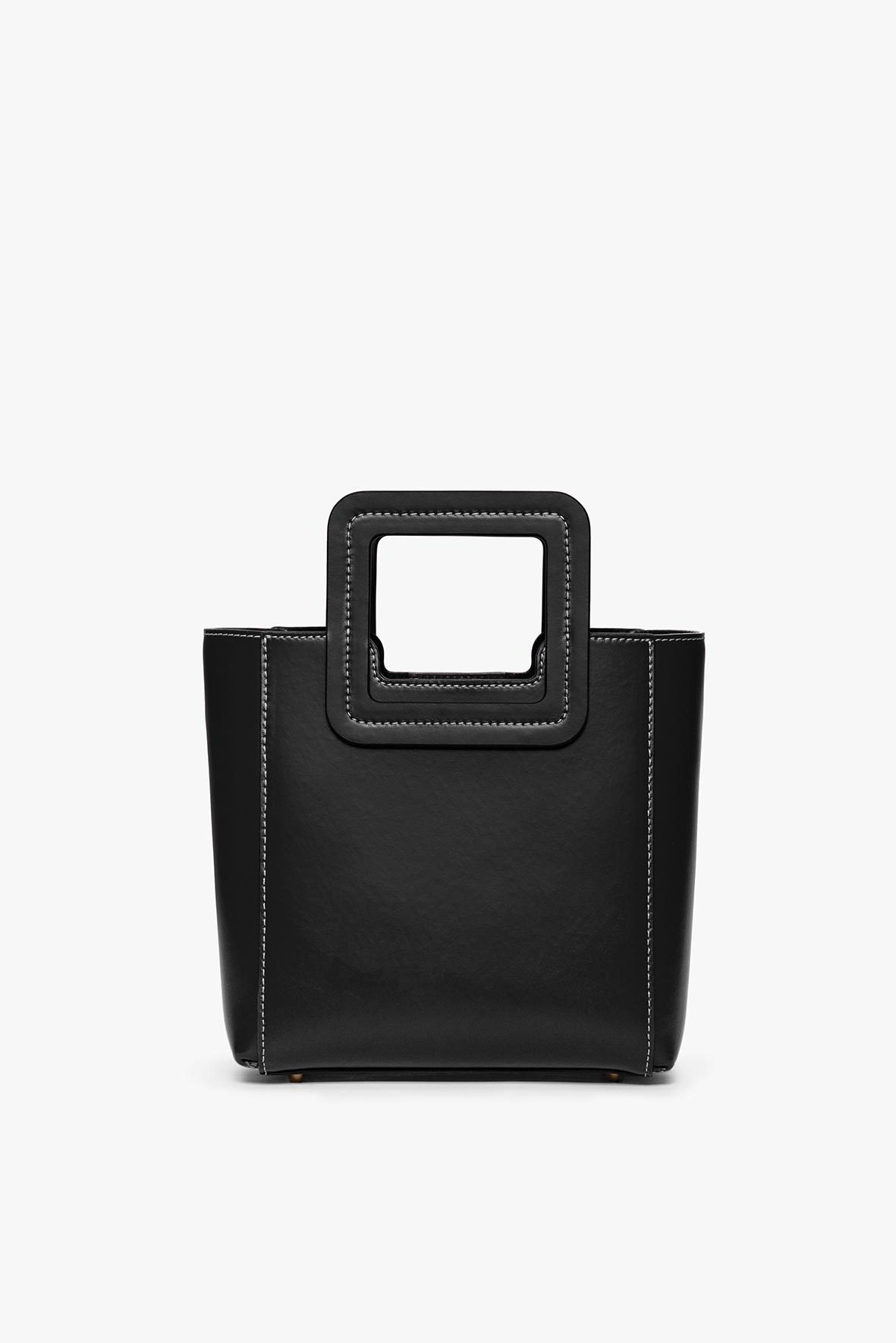 STAUD MINI SHIRLEY LEATHER BAG | BLACK - 5