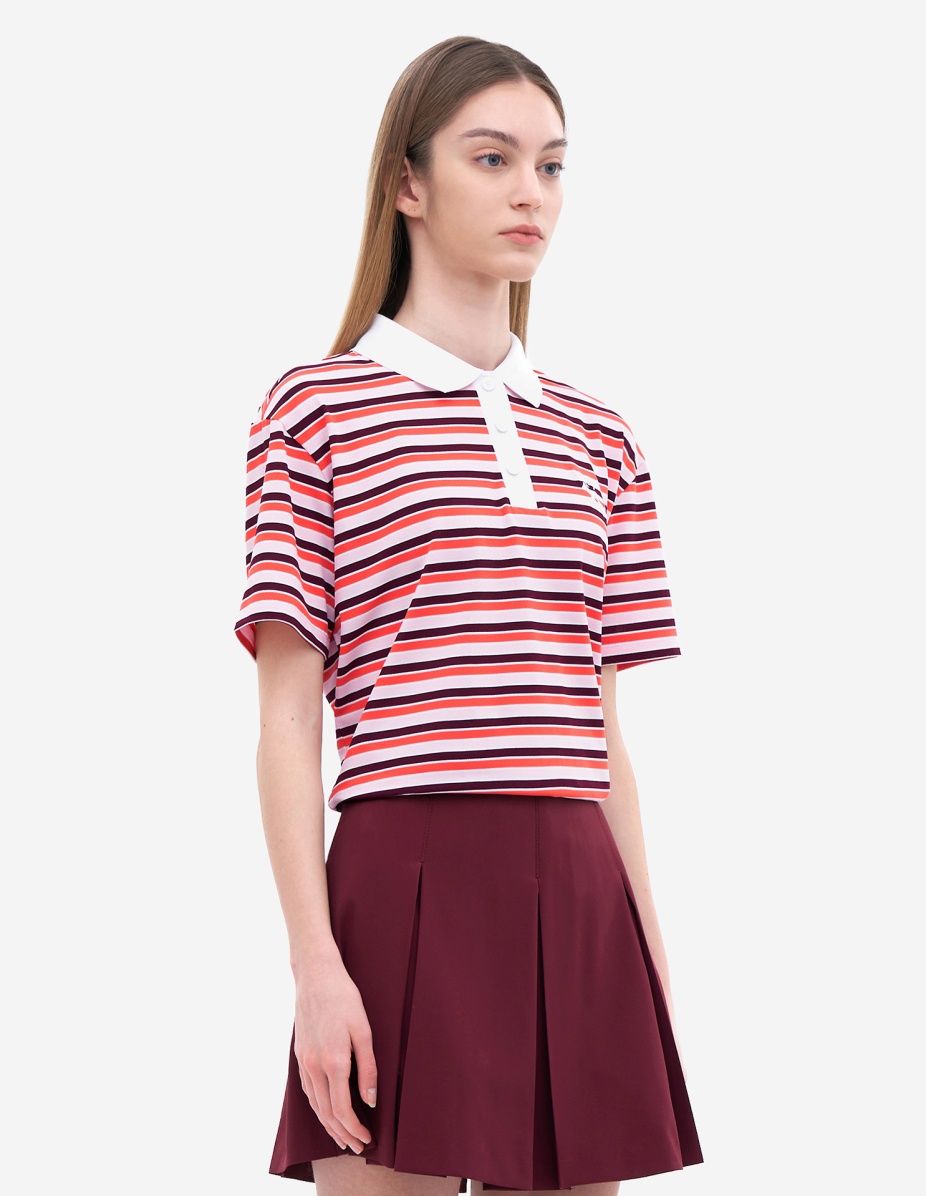 Women Stripe Polo - 3
