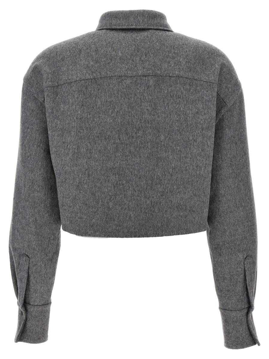 Brunello Cucinelli Cropped Cashmere Shirt - 2