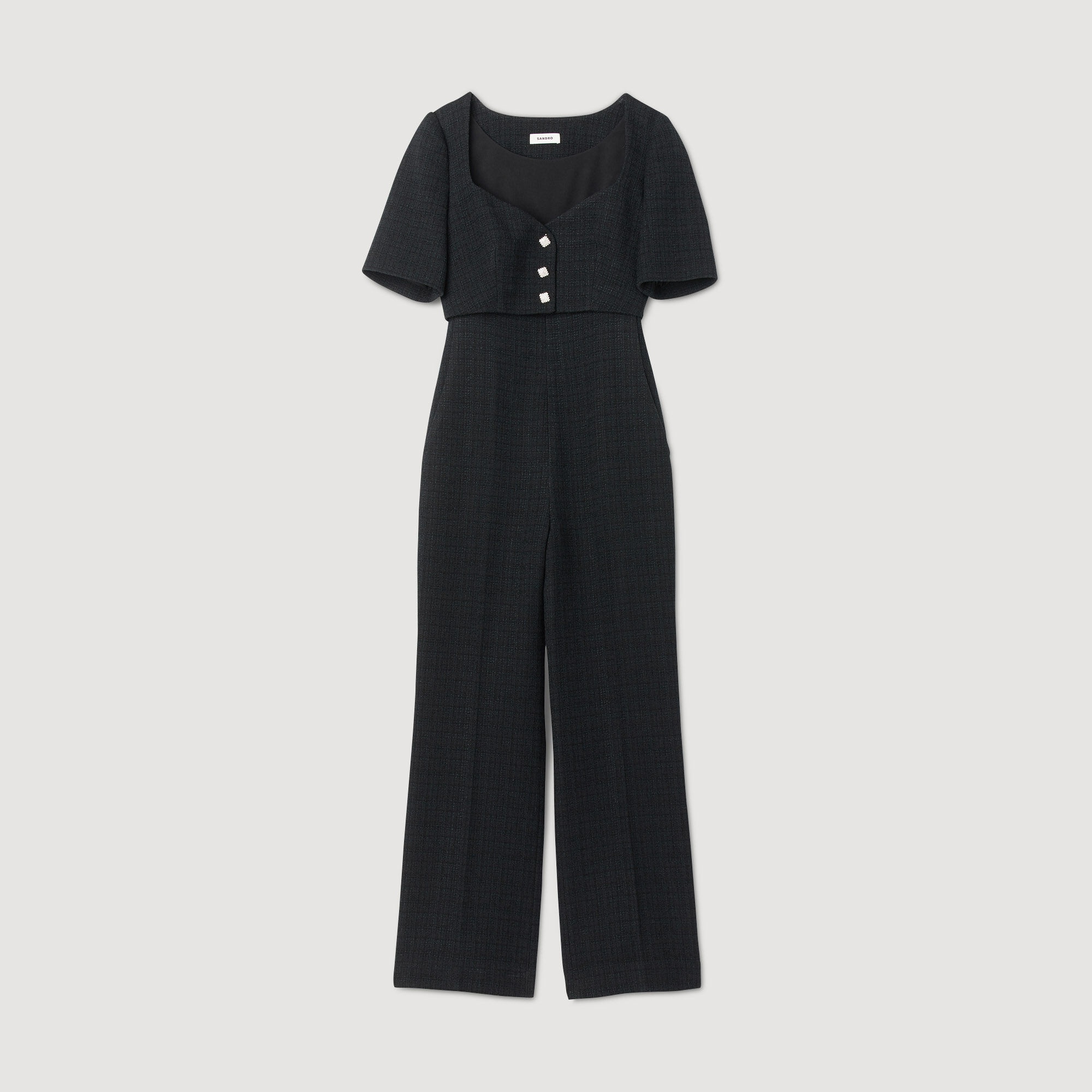TWEED JUMPSUIT - 1