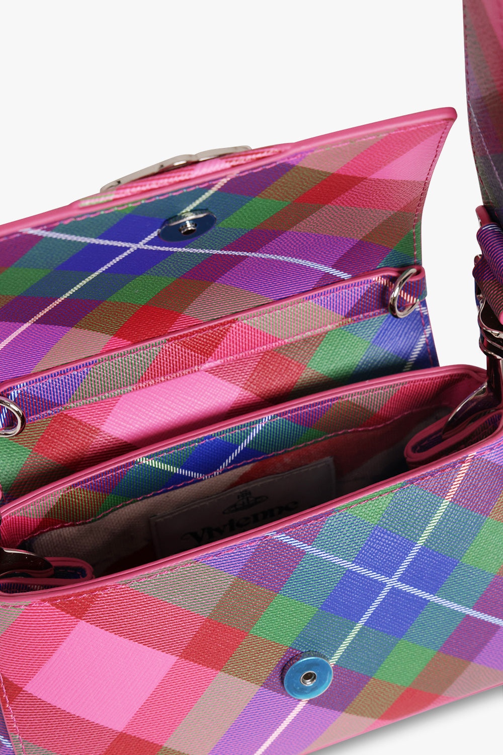 HAZEL PRINT SMALL HANDBAG | CANDY TARTAN - 3