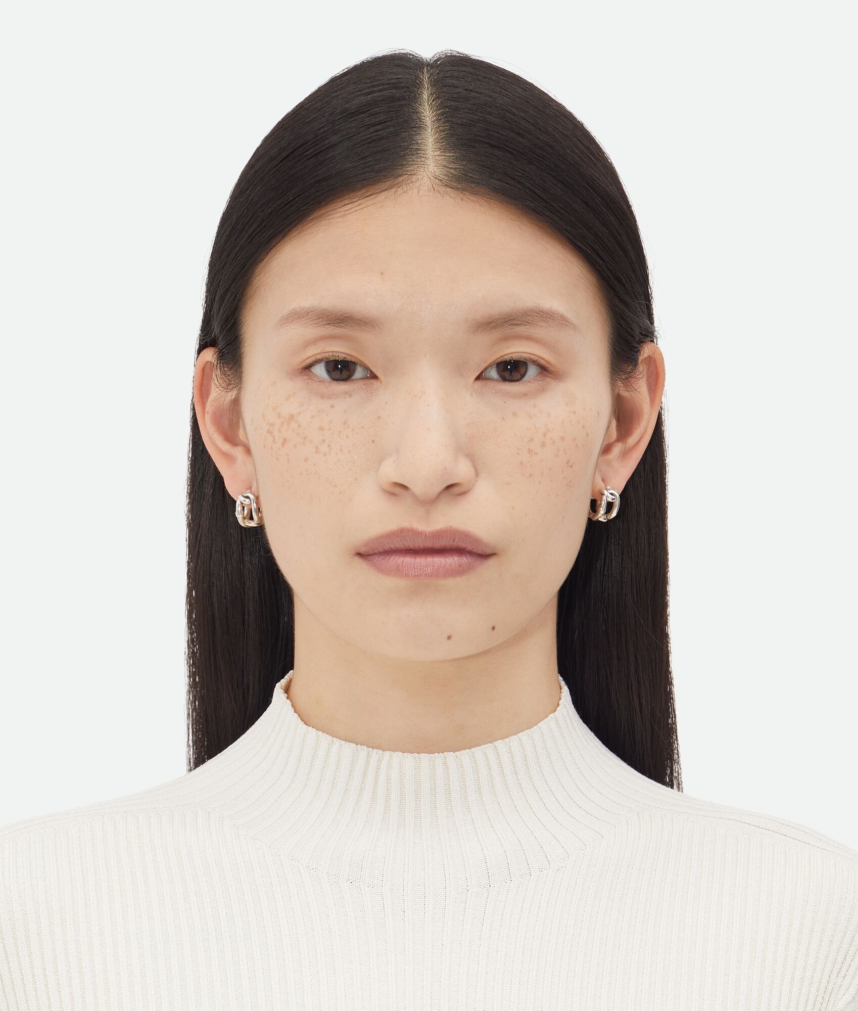 Chain Hoop Earrings - 2