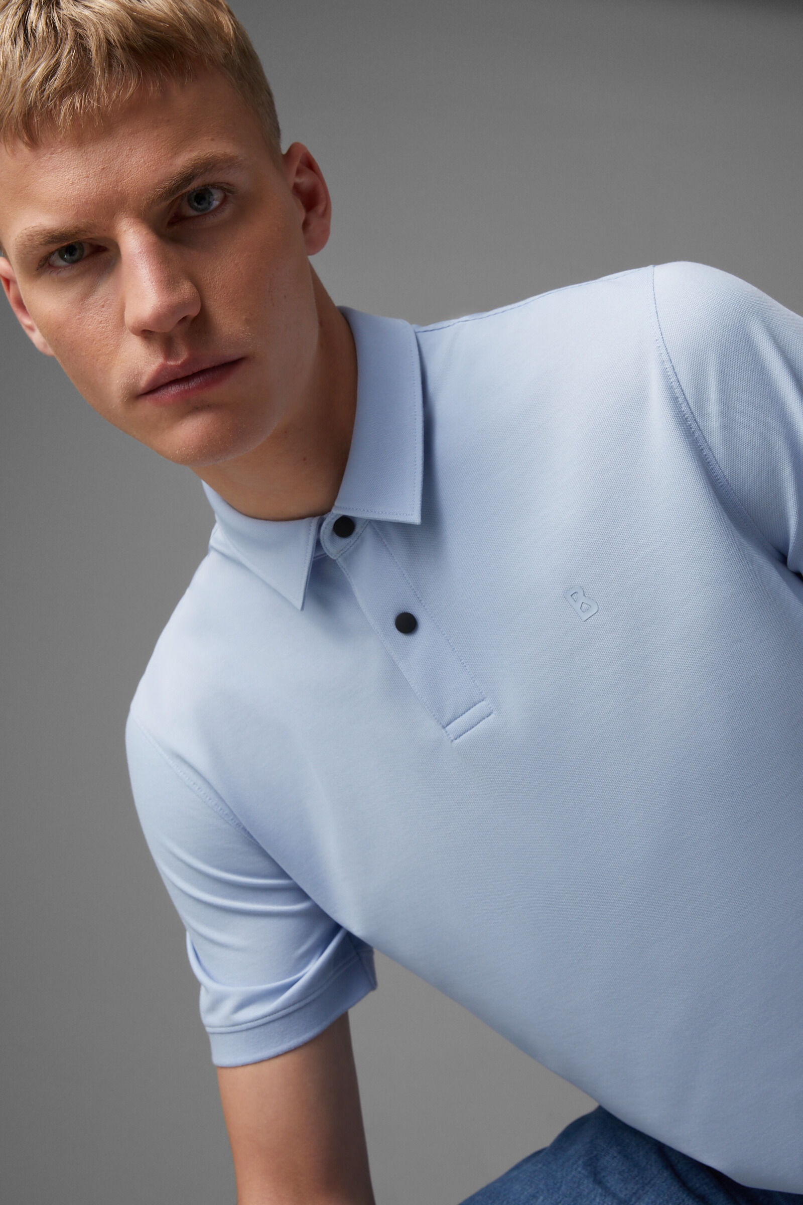 Timo Polo shirt in Light blue - 4