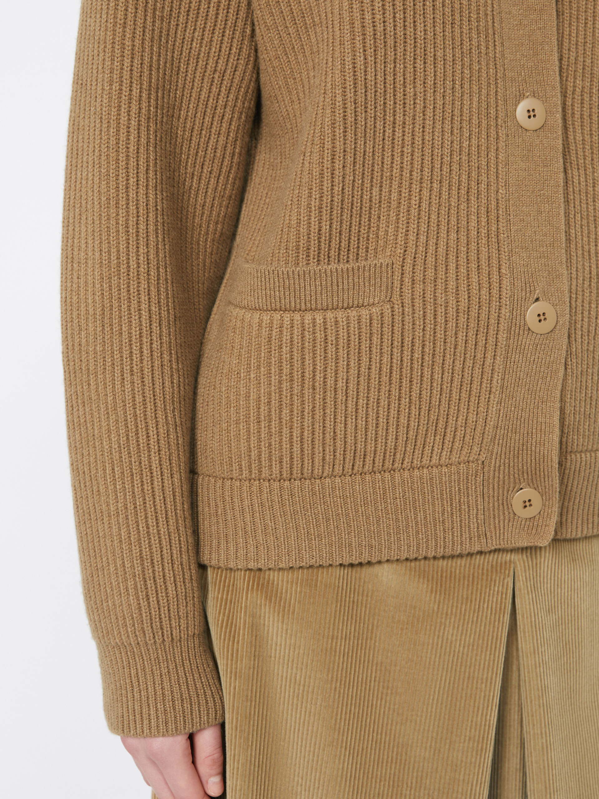 ARTUR Rib-knit wool and cashmere bomber jacket - 6