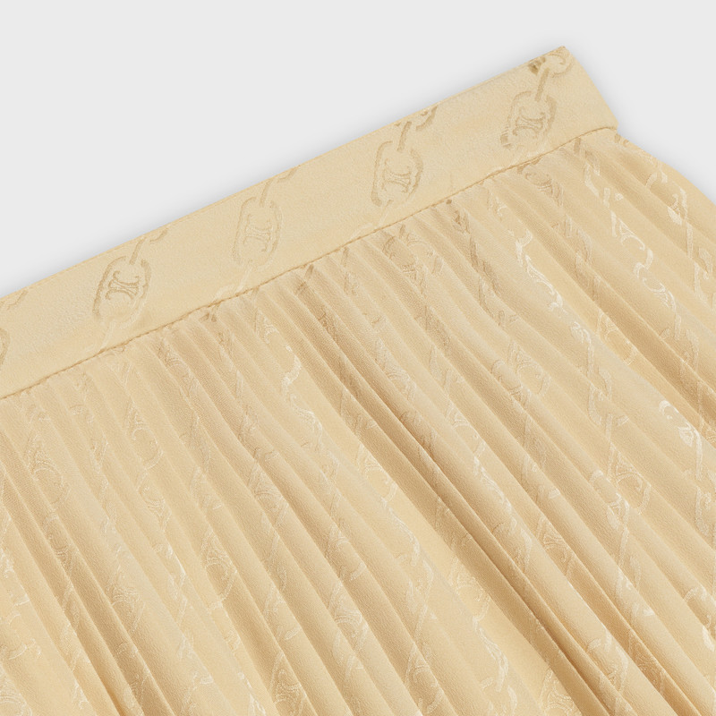 midi pleated skirt in silk jacquard 3