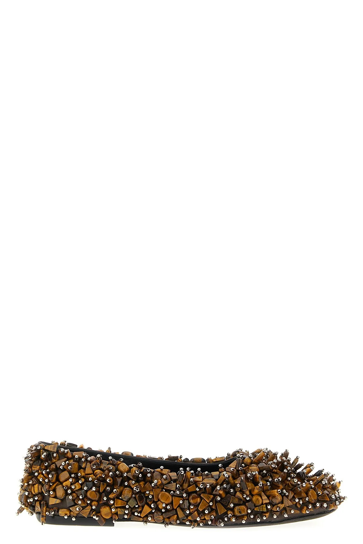 Beaded Ballet Flats - 1
