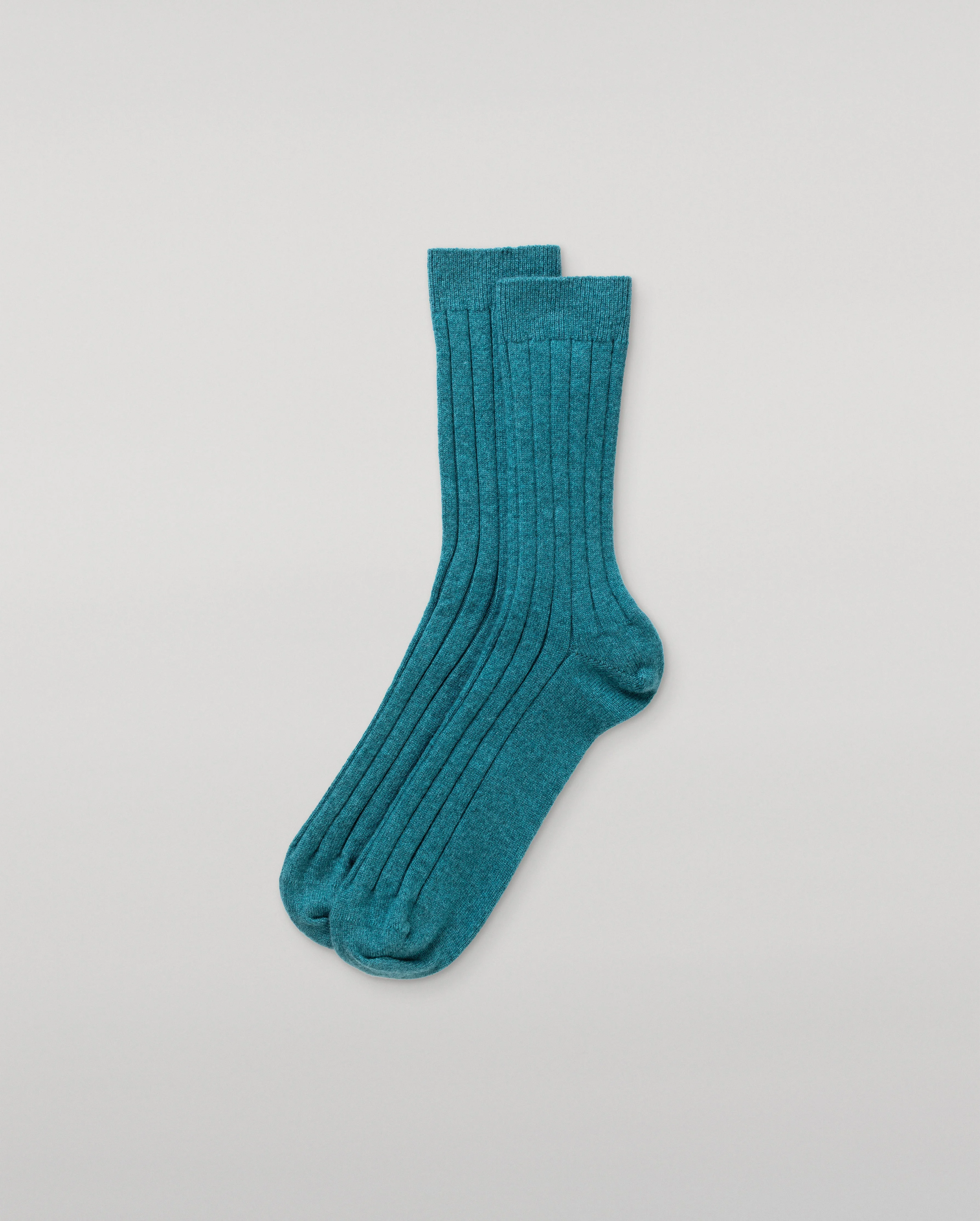 Fleming Men's Green Cashmere Socks - 1