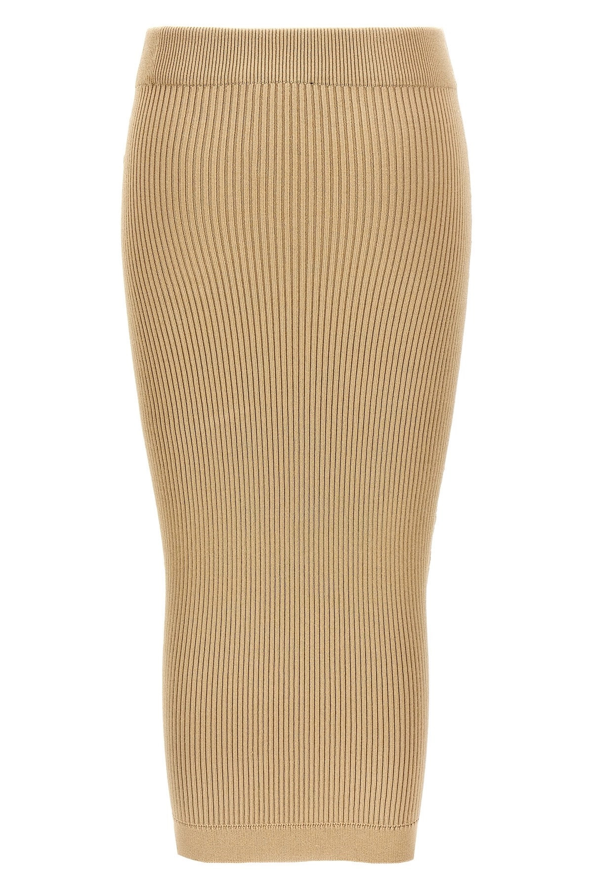 Ribbed midi skirt - 3