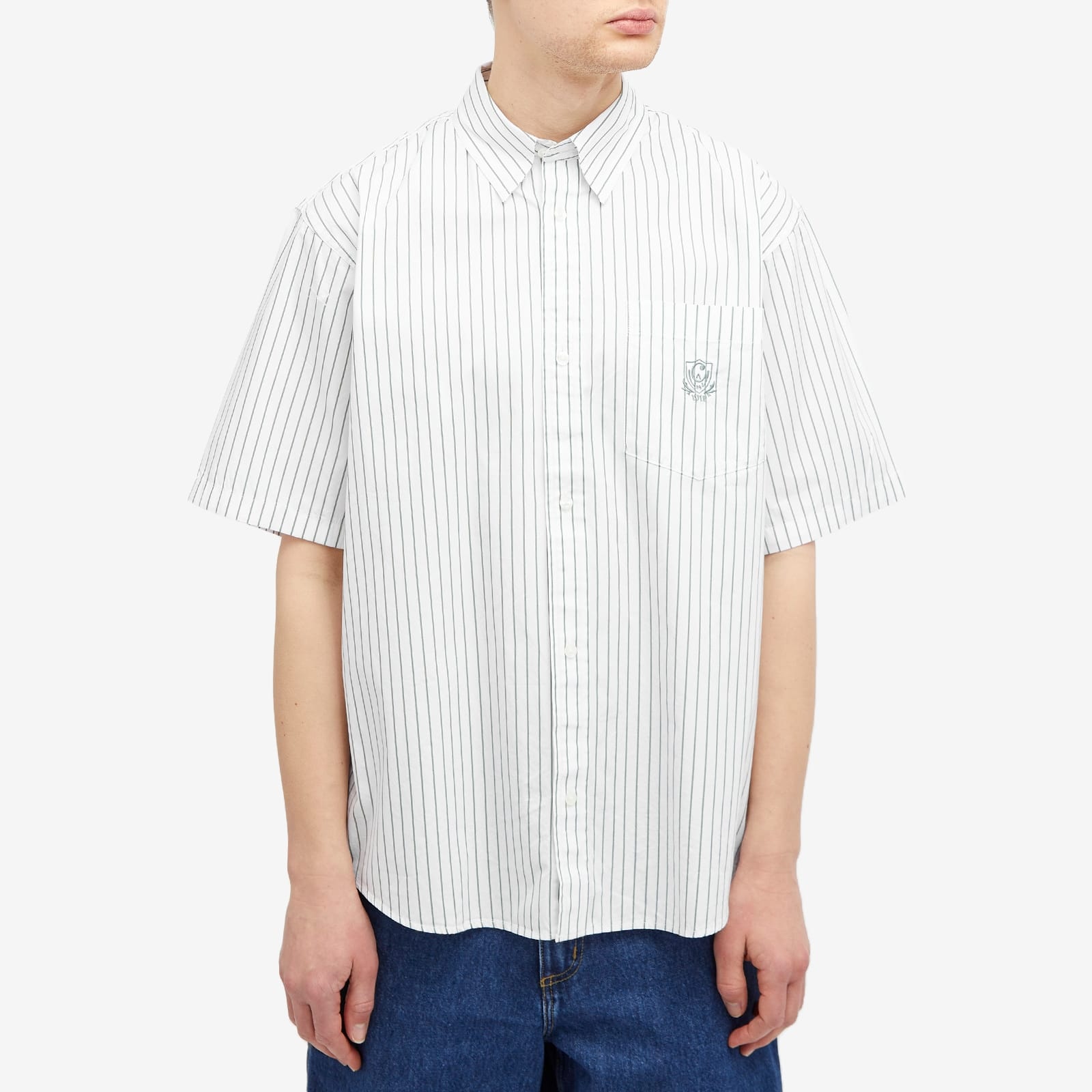 Carhartt WIP Linus Short Sleeve Stripe Shirt - 2