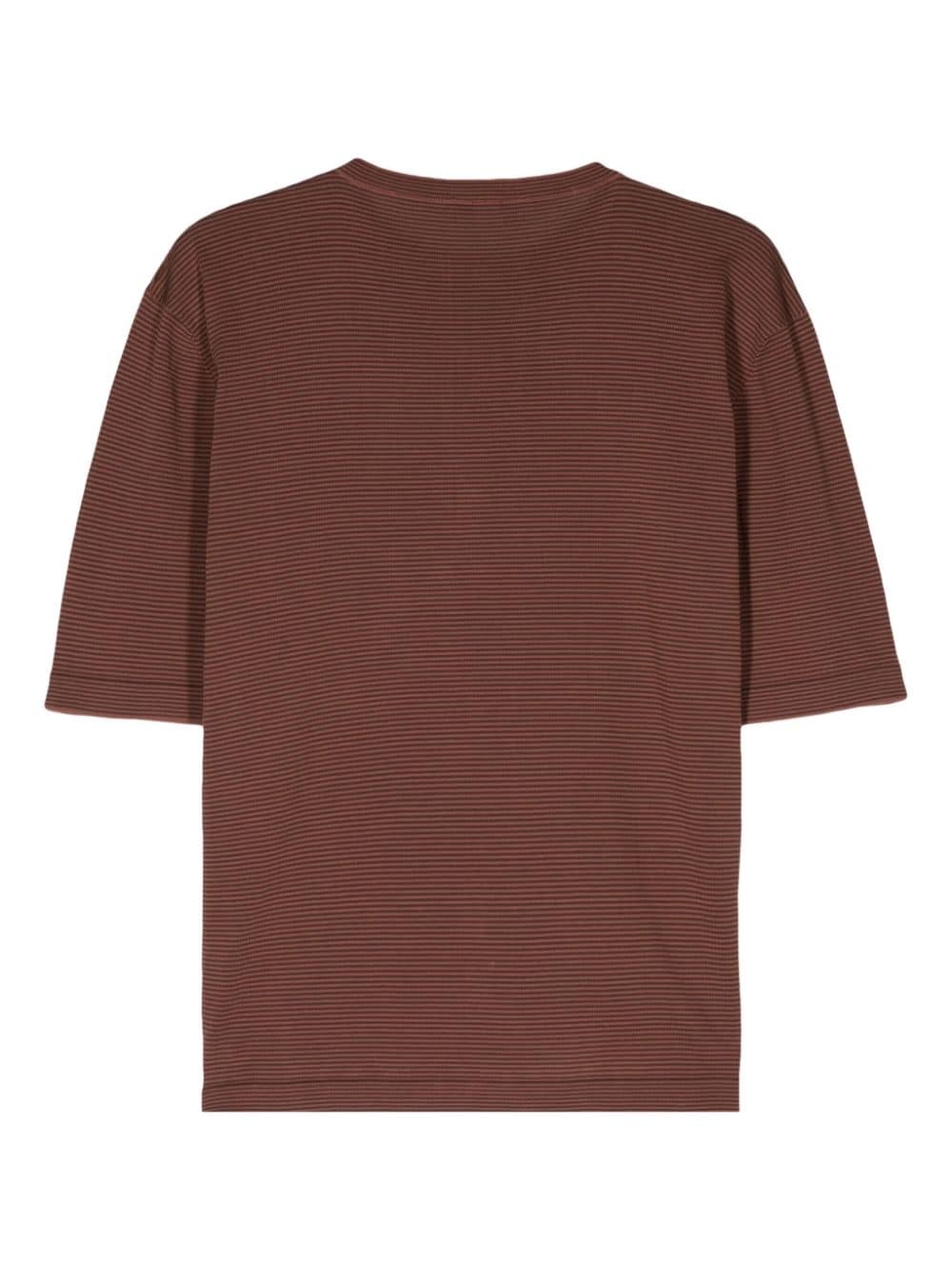 striped knitted T-shirt - 2