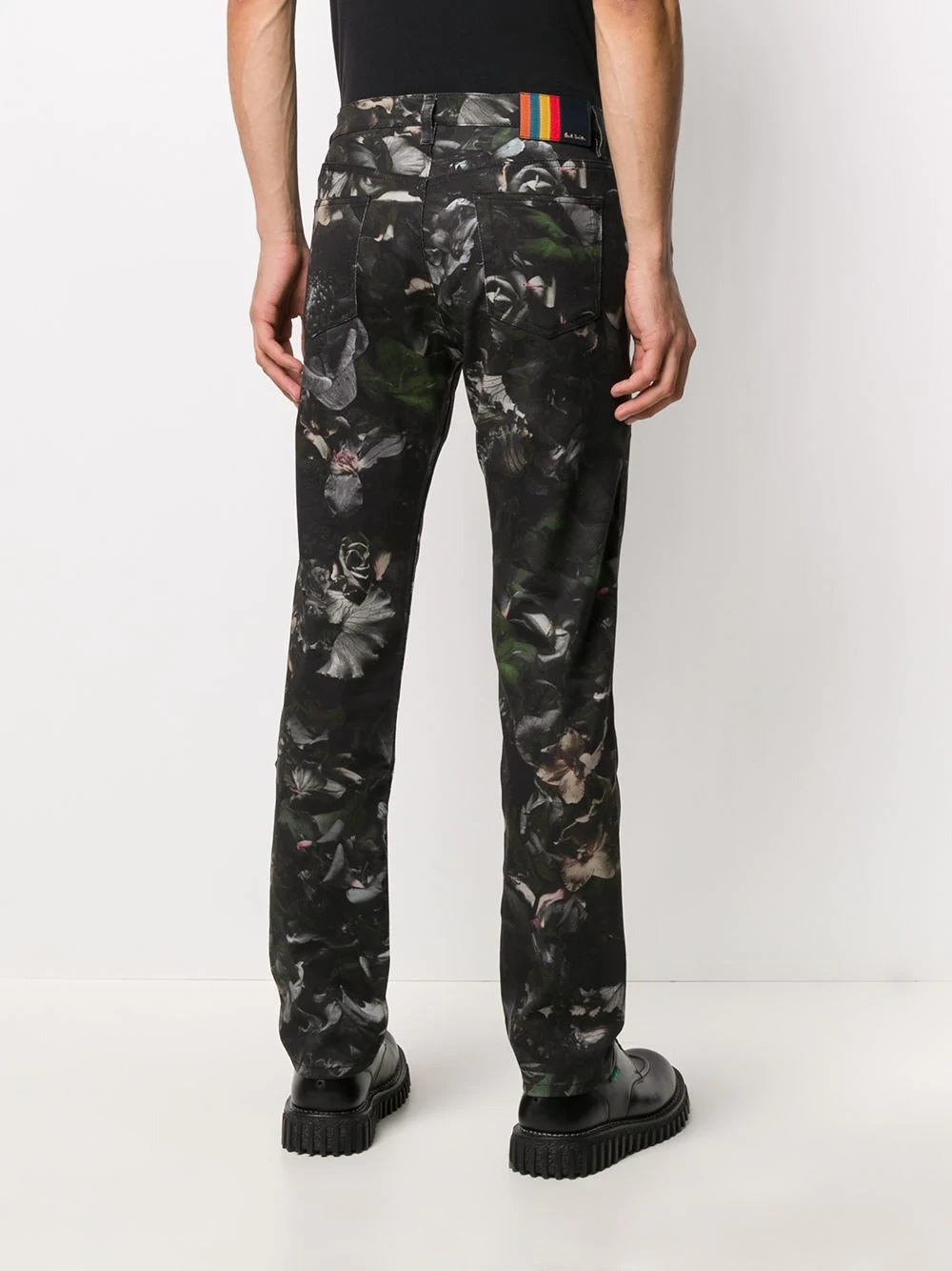 Floral Photo print jeans - 4