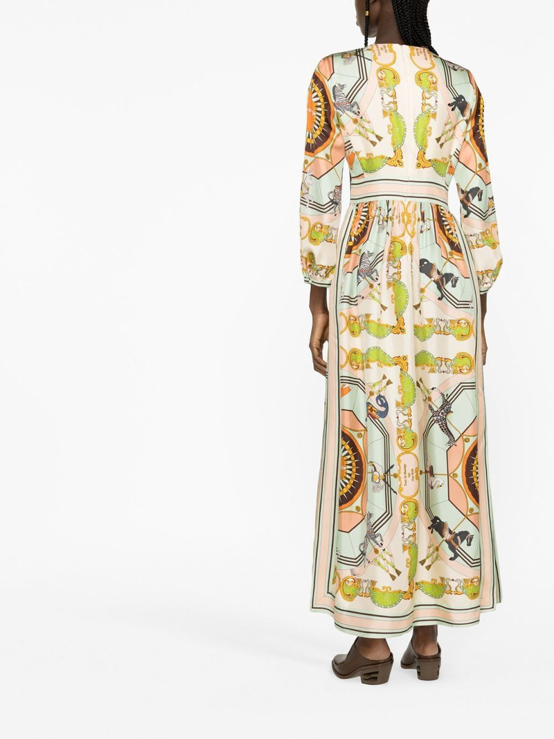 baroque-print silk dress 3