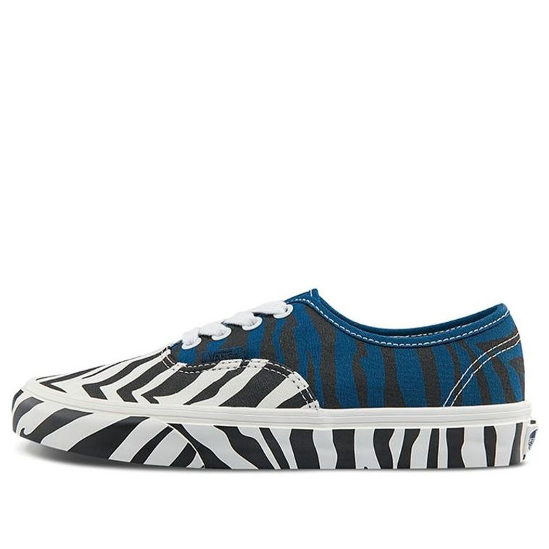 Vans Unisex Authentic Animal Low-Top Sneakers White/Black/Blue VN0A5KRDASQ - 1