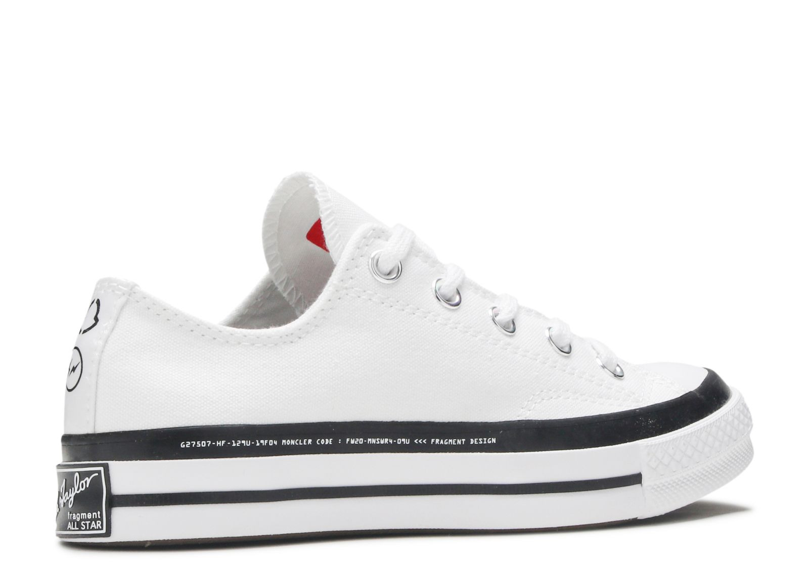 FRAGMENT DESIGN X MONCLER X CHUCK 70 LOW 'WHITE' - 3