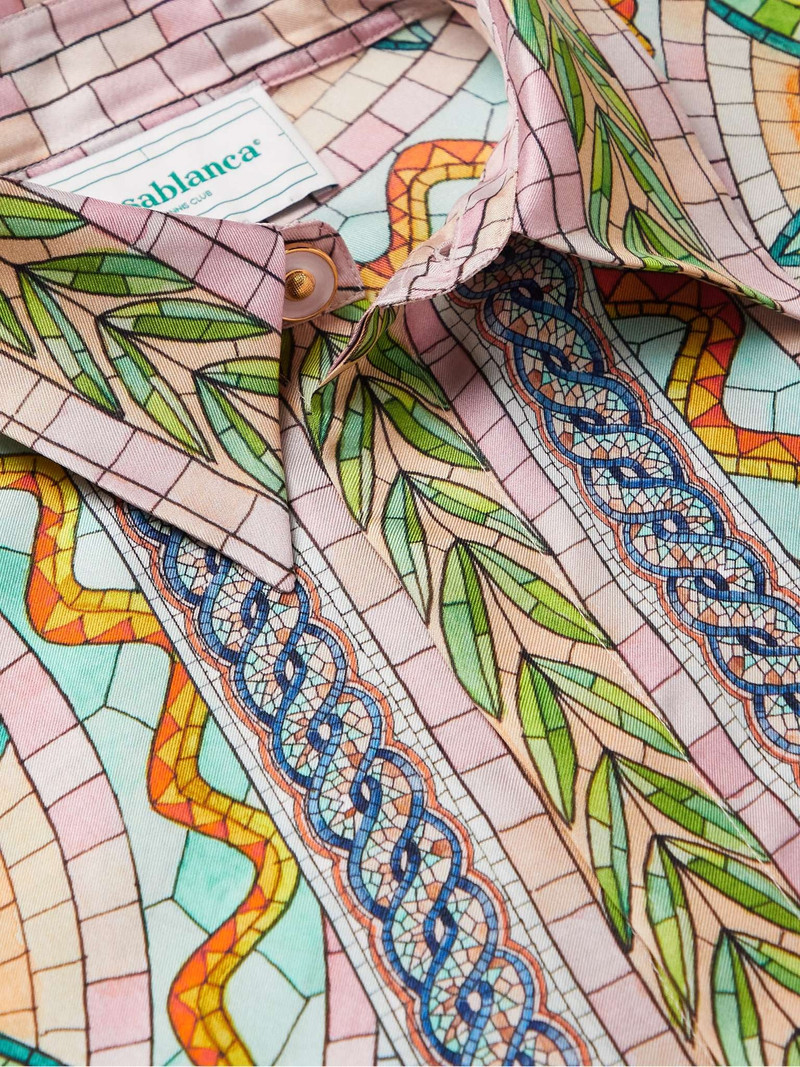 Printed Silk-Twill Shirt 5