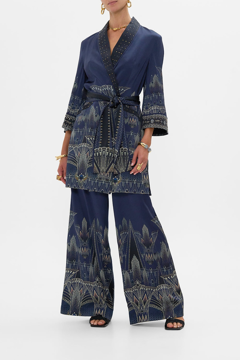 CAMILLA ROLL COLLAR PAJAMA JACKET outlook