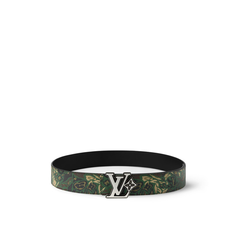 LV Flower Camoflage 40mm Reversible Belt 1