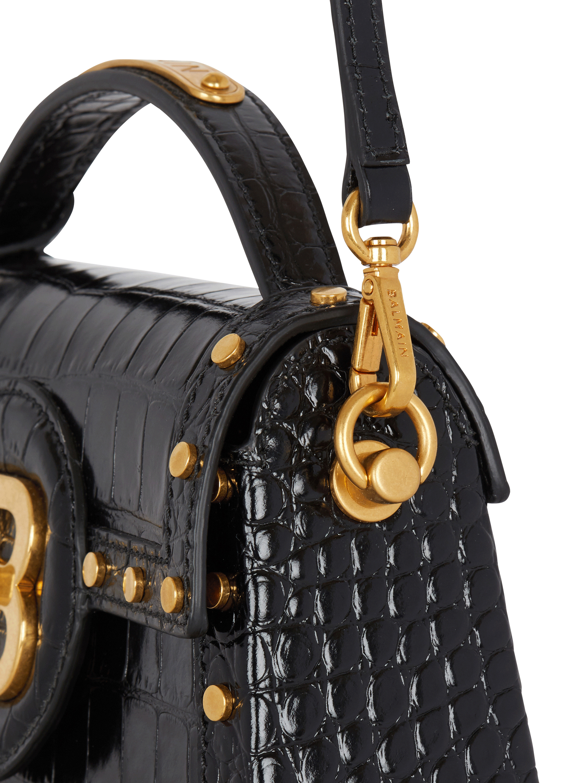 B-Buzz Dynasty bag in crocodile-print leather - 5