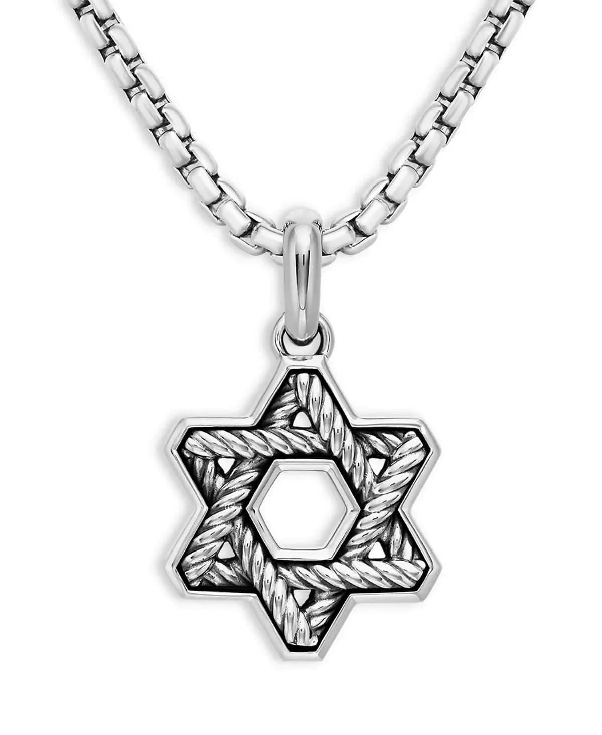 Sterling Silver Star of David Pendant - 1