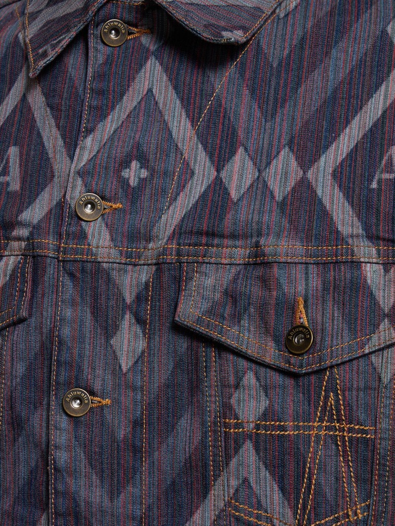 Signature printed denim jacket - 4